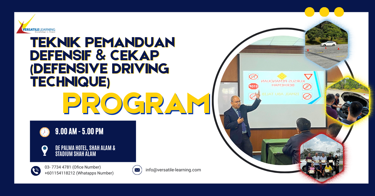 DVS 002 – Teknik Pemanduan Defensif (Defensive Driving Technique), 26 & 27 October 2026