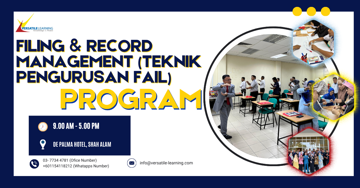 FAD 003 – Filing & Record Management (Teknik Pengurusan Fail), 29 & 30 June 2026